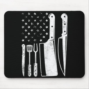 Bbq-USA-Flagge patriotisch 4. Juli Master Chef Mousepad