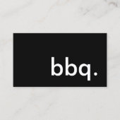 bbq. visitenkarte (Vorderseite)