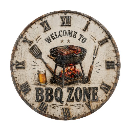 BBQ Zone Barbecue Grill Schneidebrett (Vorderseite)