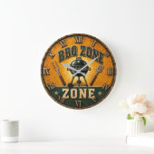 BBQ Zone Rustic Grill Master Outdoor Kitchen Große Wanduhr (Zuhause)
