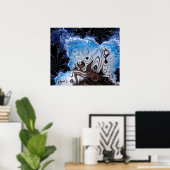 BBQSHOES: Fraktal Art Design 103985 Poster (Heimbüro)