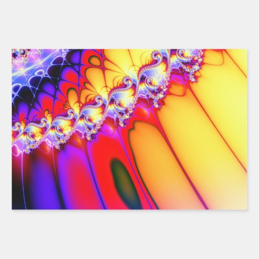 BBQSHOES™ Psychedelisches Fraktal Geschenkpapier Set (Vorderseite 3)