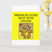 Bbridge Player Witz Karte (Gelbe Blume)