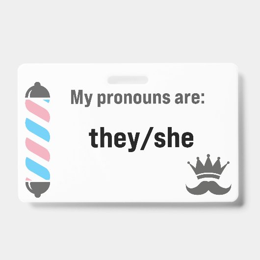 BBS Pronomen They/She Ausweis (Vorderseite)