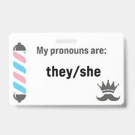 BBS Pronouns Sie/sie Ausweis