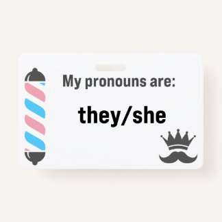 BBS Pronouns Sie/sie Ausweis