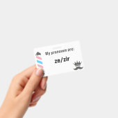 BBS Pronouns Zi/Zir Ausweis (Handheld)