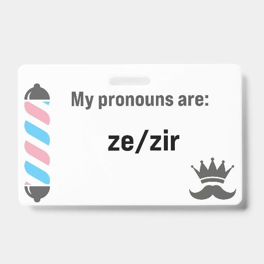 BBS Pronouns Zi/Zir Ausweis (Vorderseite)