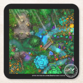 BBSProduktionen Art Rechteckiger Pappuntersetzer (Vorderseite)