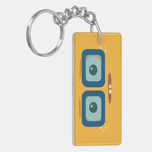 BBSS Unterschiedlicher gelber Schlüsselanhänger (Vorderseite links)