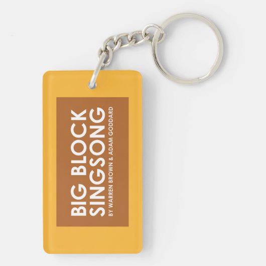 BBSS Unterschiedlicher gelber Schlüsselanhänger (Rückseite)