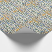 BBT BASEBALL WORDS TYPOGRAPHY DIGITAL ART GRAPHICS GESCHENKPAPIER (Ecke)