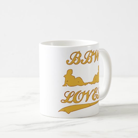 BBW LIEBHABER (große schöne Frau) Kaffeetasse (VorderseiteRechts)