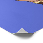 BBW-Mädchen in Steinzeit Pelz Bikini Poster (Ecke)