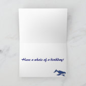 BC- Blue Whale Birthday Card Karte (Innenseite)
