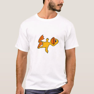 BC- Cartoon-Ente geklopft über T - Shirt