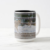 BC Coyote Wildlife Nature Coffee Tasse (VorderseiteRechts)