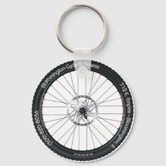 BC&F Bike Tire Schlüsselkette Schlüsselanhänger (Vorderseite)