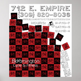 BC&F Kaskade mit Informationen zum Geschäft Poster