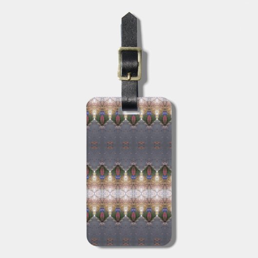 BC Fall Trees Ikat 7 Gepäckanhänger (Vorderseite vertikal)