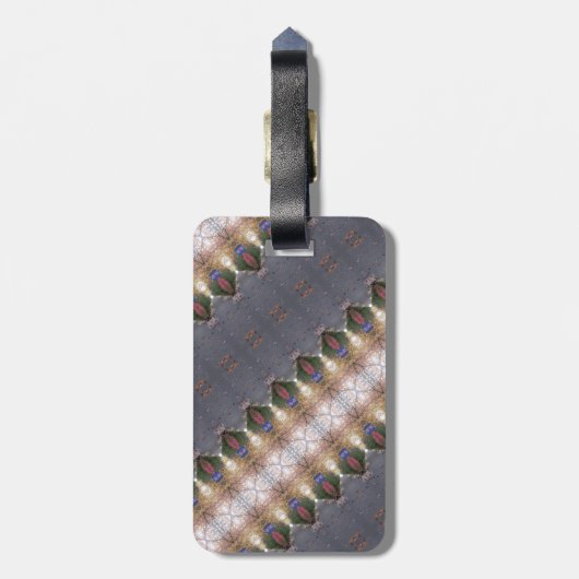 BC Fall Trees Ikat 7 Gepäckanhänger (Rückseite vertikal)