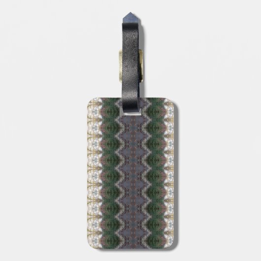 BC Fall Trees Ikat 9 Gepäckanhänger (Rückseite vertikal)