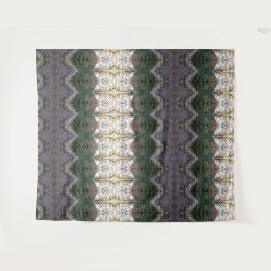 BC Fall Trees Ikat 9 Wandteppich (Vorderseite (Horizontal))