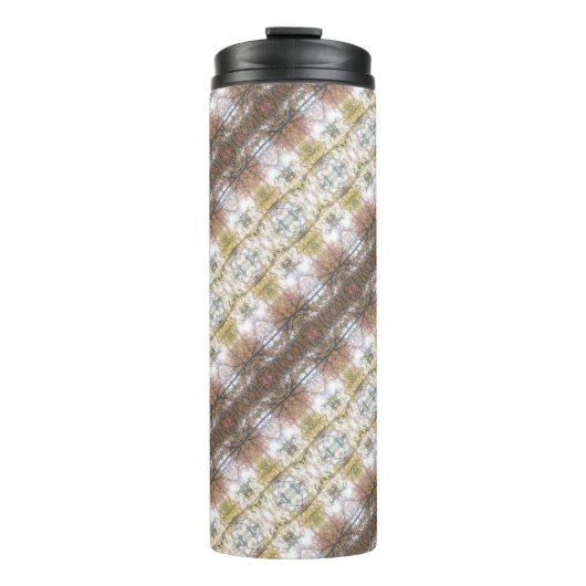 BC Fall Trees Ikat angled Thermosbecher (Vorderseite)