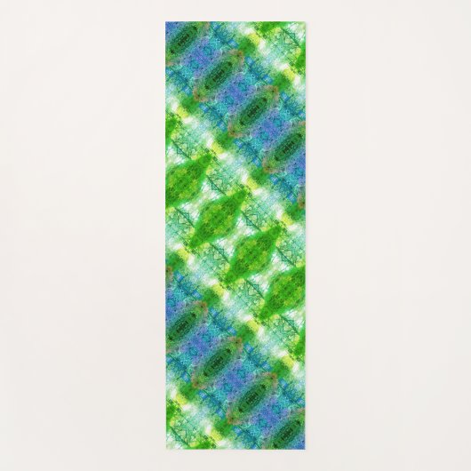 BC Fall Trees x GL Ikat 2 Yogamatte (Vorderseite)