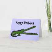 BC: Funny Crocodile Birthday Card Karte (Vorderseite)