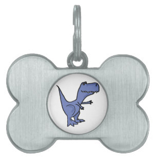 BC - Funny T-Rex Dinosaur Dog Pet Tag oder Schlüss Tiermarke