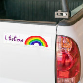 BC- glaube ich Regenbogenaufkleber Autoaufkleber (Auf Lkw)