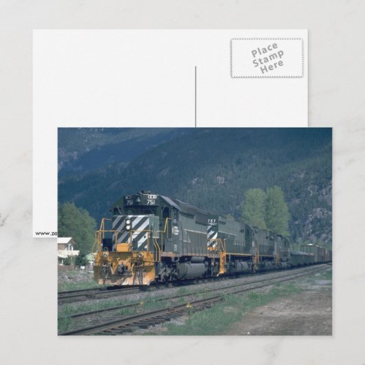 BC RY SD-40 POSTKARTE (Vorne/Hinten)