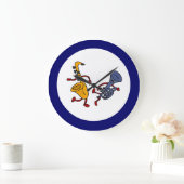 BC - Saxophon und Trumpet tanzende Wall-Uhr Große Wanduhr (Zuhause)