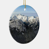 BC-Schneegipfel Keramik Ornament (Rechts)