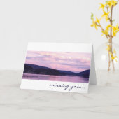BC Sonnenuntergang Karte (Gelbe Blume)