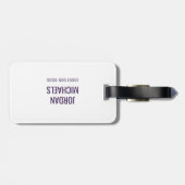 BC Tiger Gepäckanhänger (Rückseite horizontal)