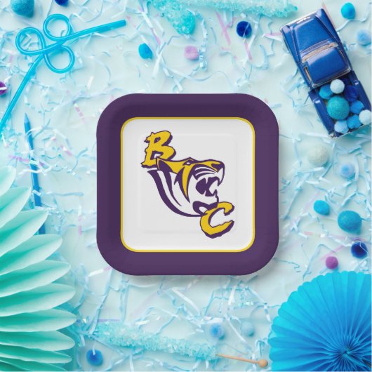 BC Tiger Pappteller (Party)
