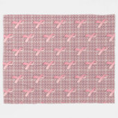 BCA-Schleife der Weiblichkeit Fleecedecke (Vorderseite (Horizontal))