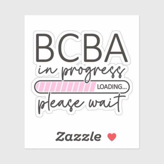 BCBA-Analyst für zukünftiges Verhalten im Gange Aufkleber (Blatt)