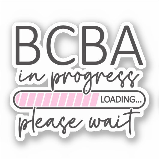 BCBA-Analyst für zukünftiges Verhalten im Gange Aufkleber (Vorderseite)