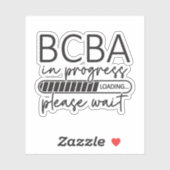 BCBA-Analyst für zukünftiges Verhalten im Gange Aufkleber (Blatt)