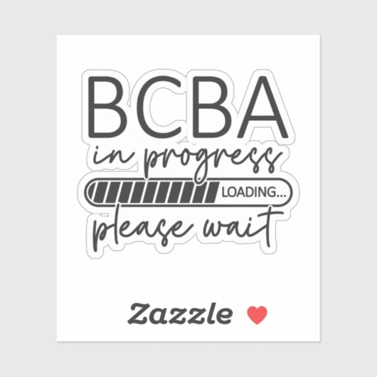BCBA-Analyst für zukünftiges Verhalten im Gange Aufkleber (Blatt)