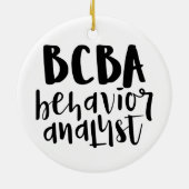 BCBA, BCBA gift, Verhaltensanalyst, Keramik Ornament (Hinten)