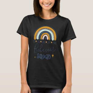 Bcba Boho Rainbow Rbt Aba Applied Behaviavior Squa T-Shirt