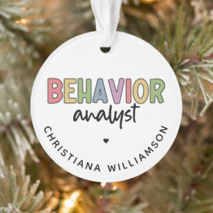 BCBA-Geschenke für individuelle Name-Verhaltensana Ornament