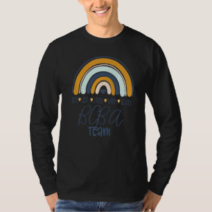 Bcba Team Boho Rainbow Rbt Aba wendet Verhalten an T-Shirt
