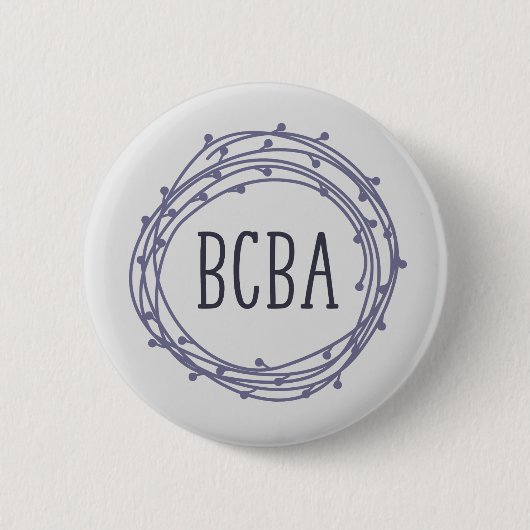 BCBA, Verhaltensanalyst, BCBA Button (Vorderseite)