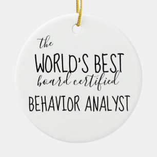BCBA, Verhaltensanalyst, BCBA-Geschenke, ABA Keramik Ornament