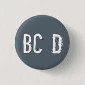 "BCD" Alphabet Collectible (#4) Button (Vorderseite)